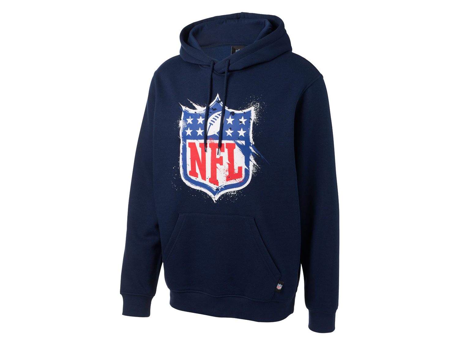 NFL Bluza damska lub męska z kapturem (Logo NFL / granatowy, S)
