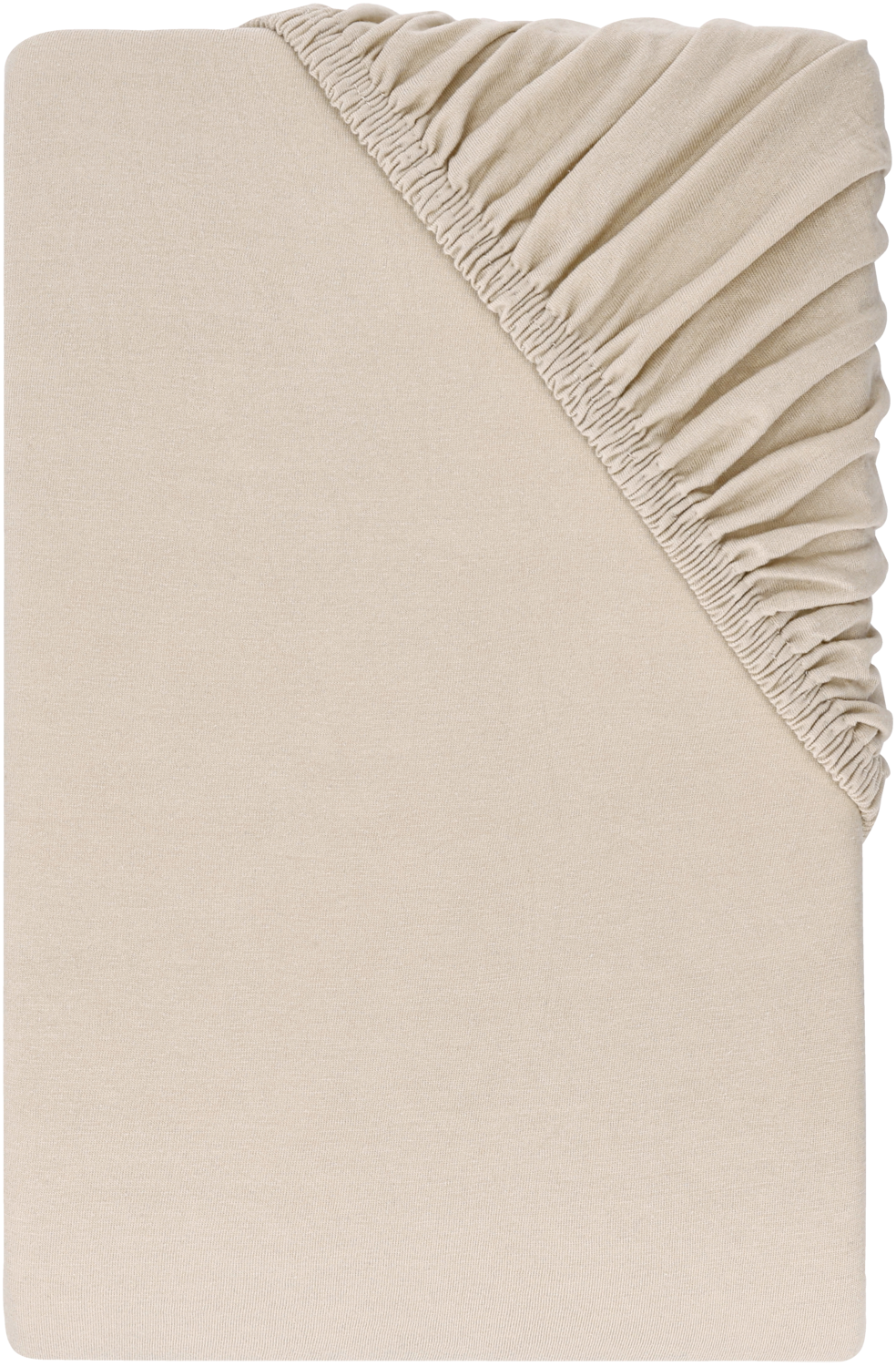LIVARNO® Prześcieradło z dżerseju z gumką, 140-160 x 200 cm (Beżowy)