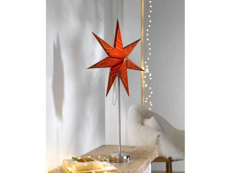 Pełny ekran: LIVARNO home Dekoracyjna gwiazda świąteczna stojąca, 3 LED - zdjęcie 8