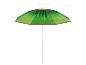 Zielony parasol plażowy z motywem kiwi, szerokość 160 cm.