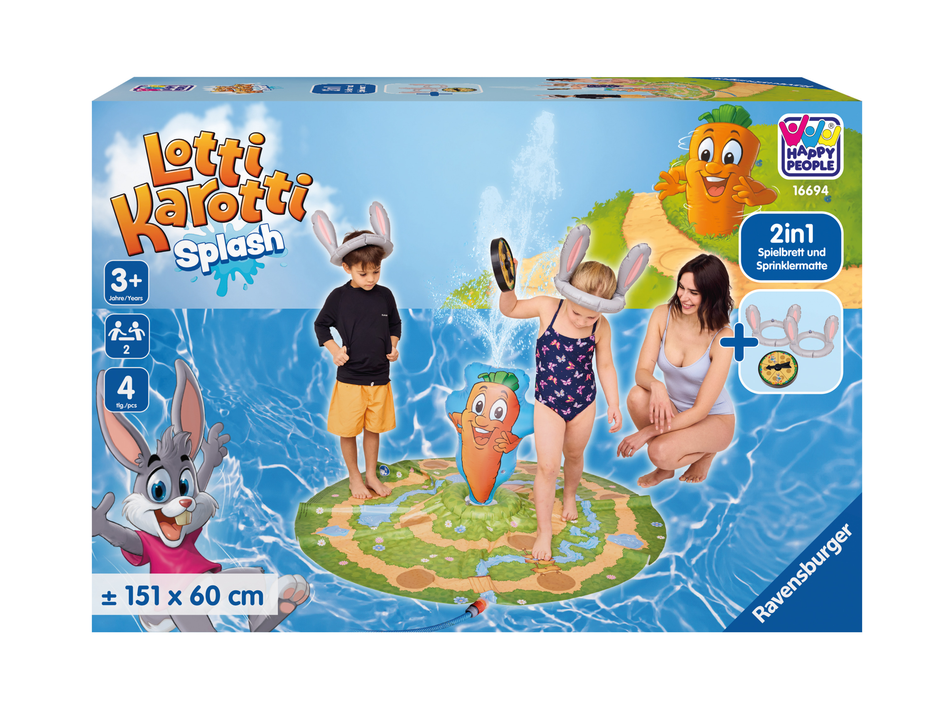 Happy People Ravensburger Gry do kąpieli (Odświeżający wyścig królików)