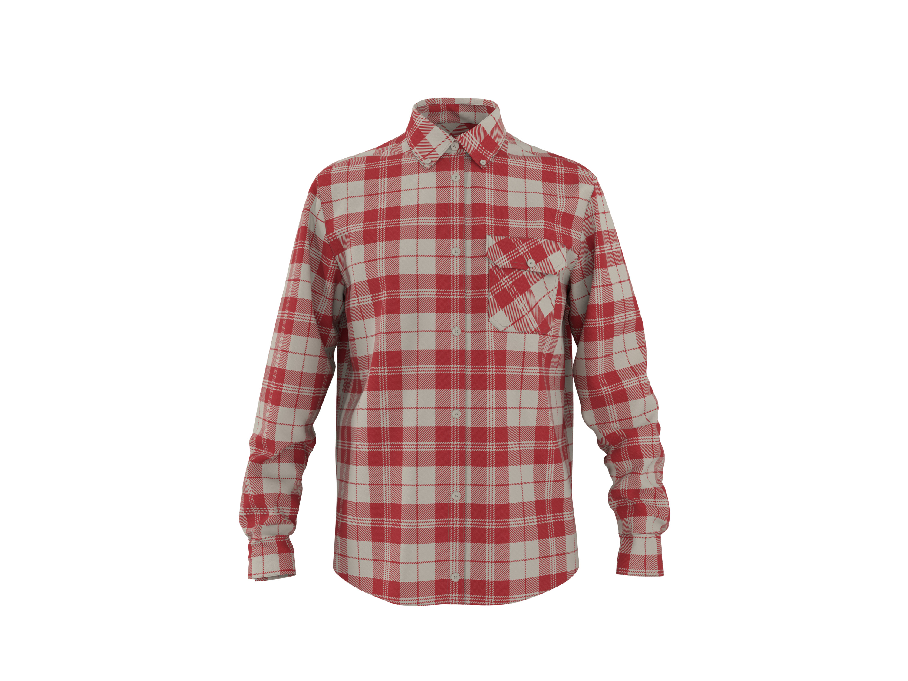 ESMARA MEN Koszula flanelowa męska (Czerwony, M (39/40))