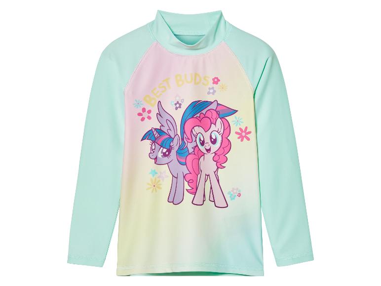 Koszulka kąpielowa My Little Pony: długi rękaw, pastelowe wzory z Twilight Sparkle i Pinkie Pie.