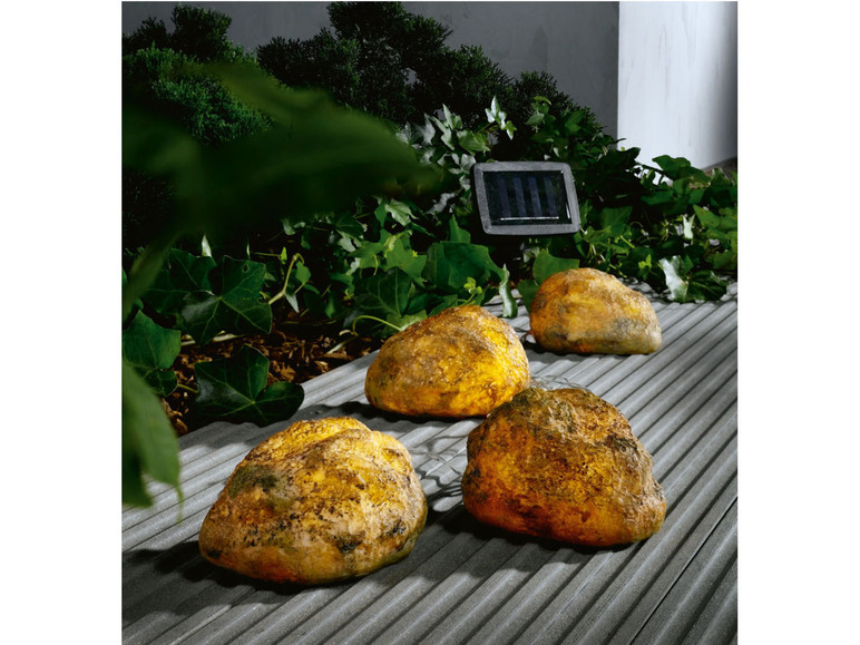 Pełny ekran: LIVARNO home Solarna girlanda świetlna LED imitacja kamieni, 1 zestaw - zdjęcie 10