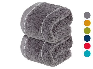 LIVARNO home Ręczniki frotte 30 x 50 cm, 2 szt.