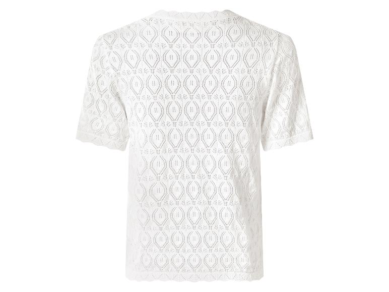 Sweter ażurowy damski z bawełny