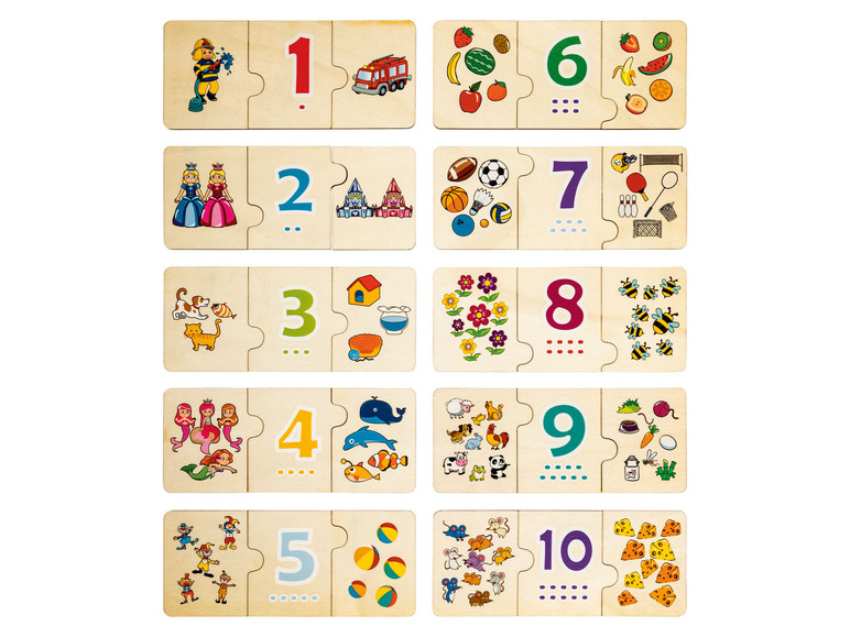 Drewniane puzzle edukacyjne