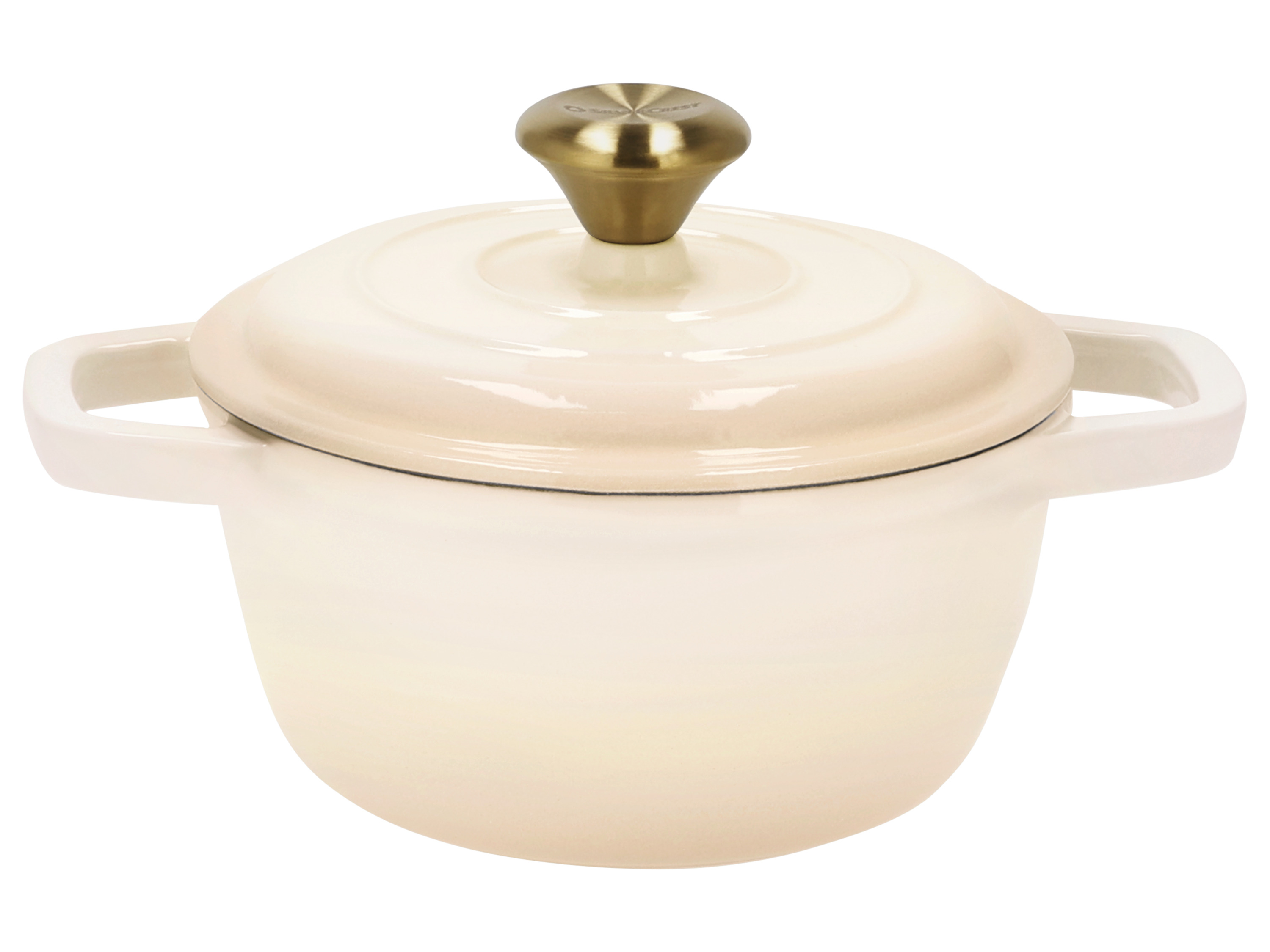 SILVERCREST® Garnek żeliwny, Ø 16 cm (Beżowy)