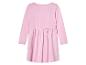 Różowa sukienka z długim rękawem dla dziewczynek.