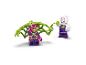 Dwie figurki LEGO Spider-Mana, jedna uwięziona w zielonej sieci, a druga trzymająca sieć.