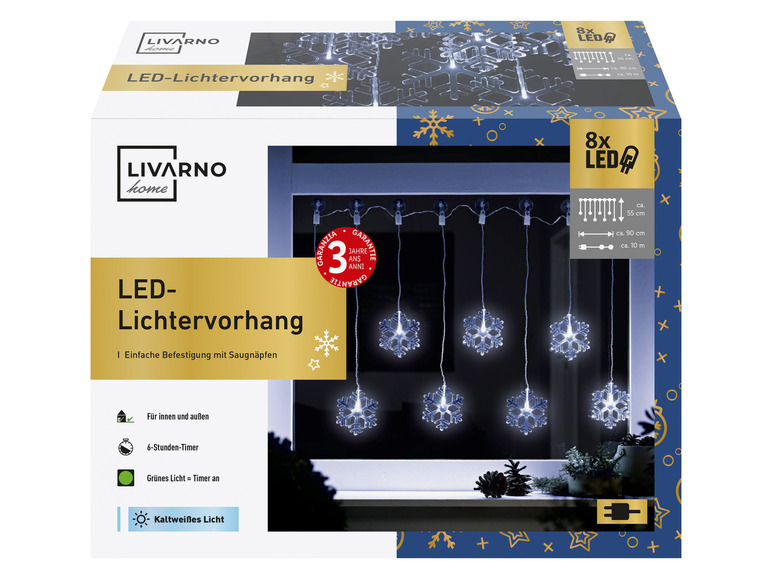 Pełny ekran: LIVARNO home Dekoracyjna kurtyna świetlna LED - zdjęcie 11