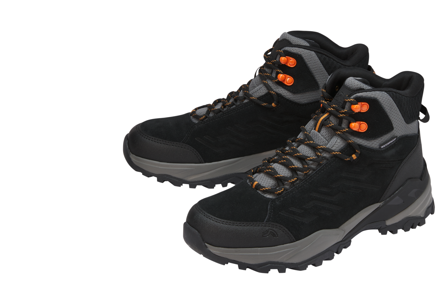 CRIVIT Skórzane buty trekkingowe męskie (Czarny, 43)