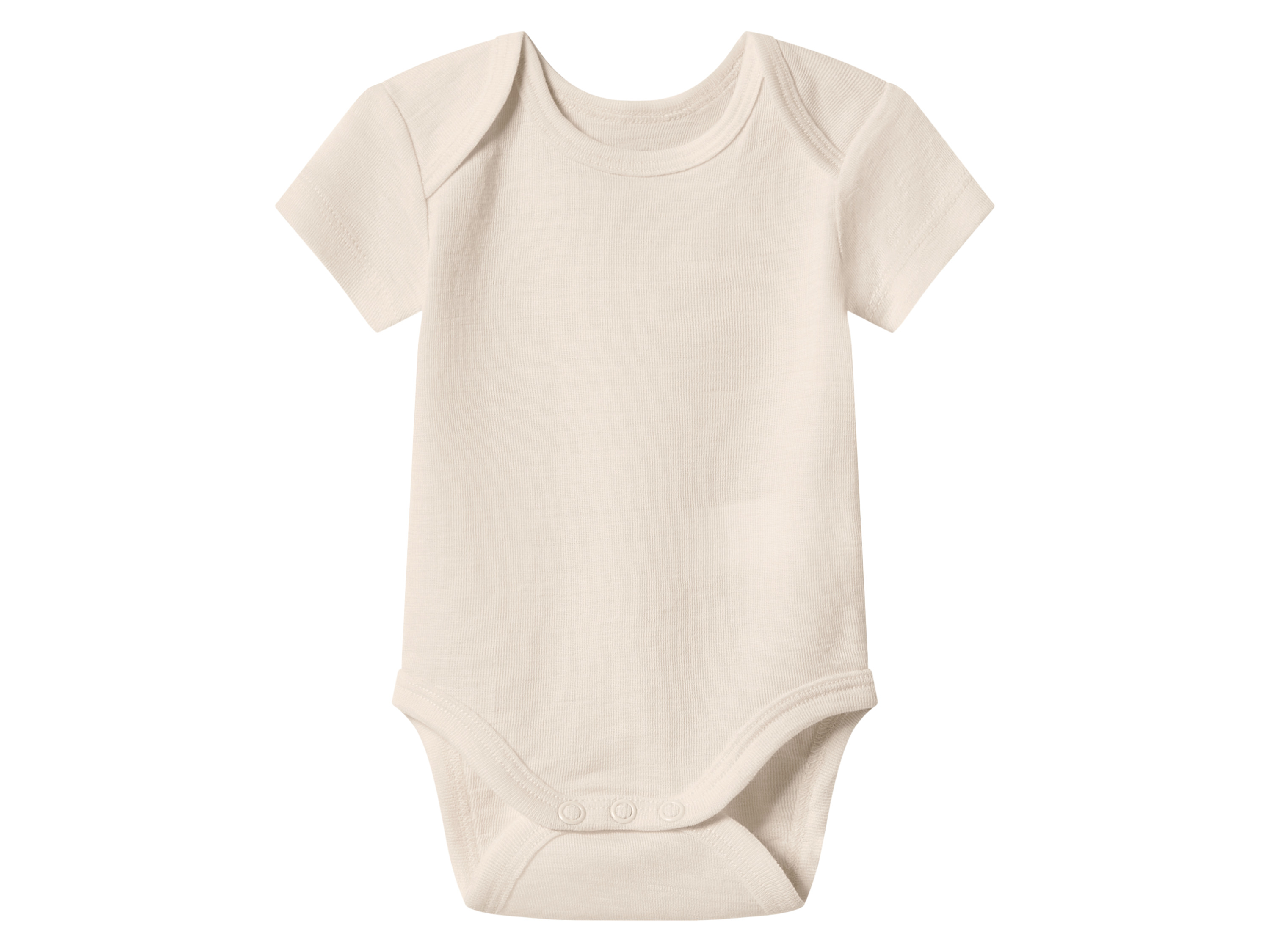 lupilu® Body niemowlęce z wełną merino i jedwabiem (Beżowy, 50/56)