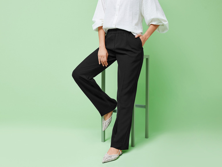 Pełny ekran: esmara® Spodnie materiałowe damskie z szeroką nogawką - zdjęcie 10