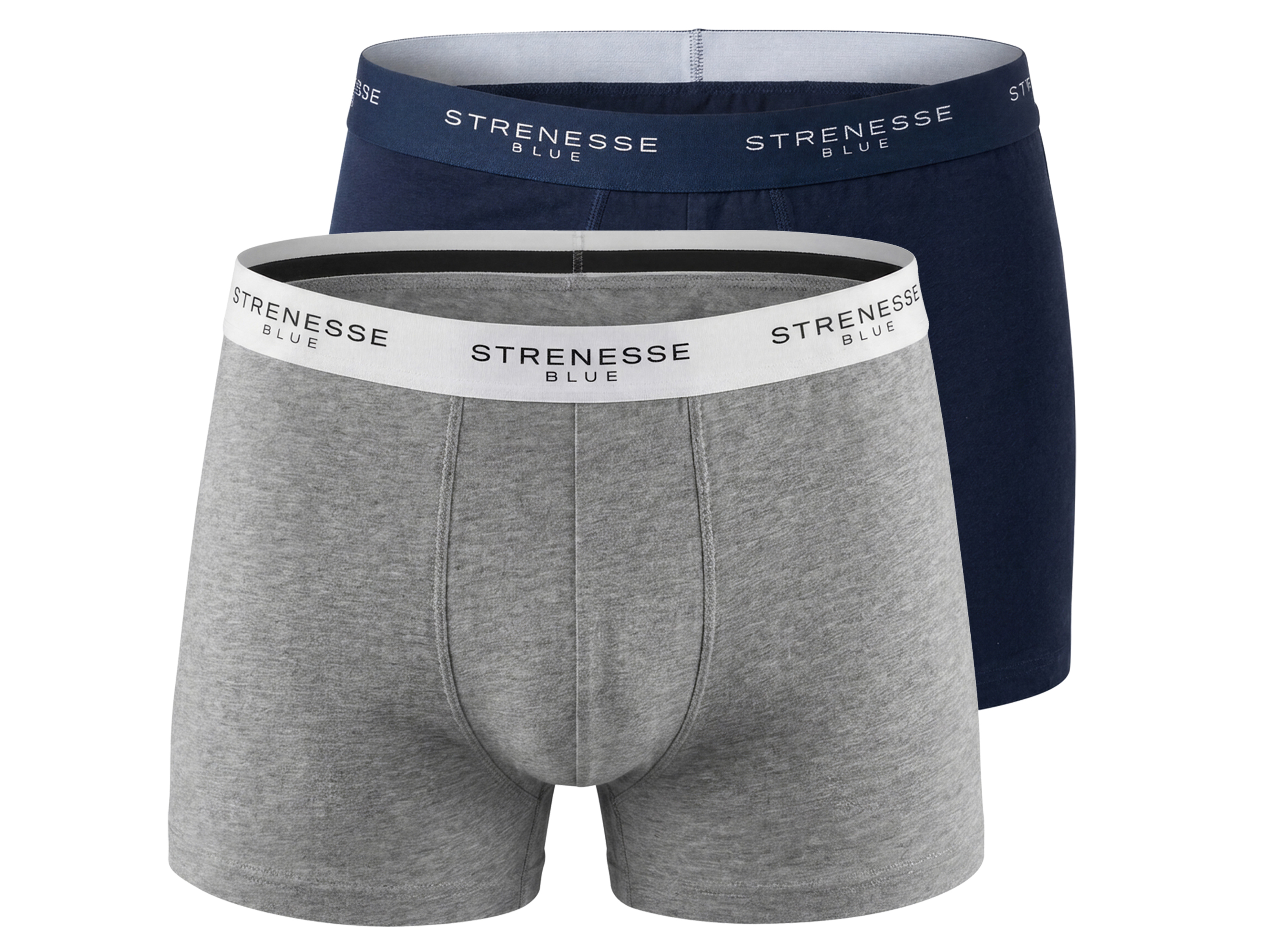STRENESSE BLUE Bokserki męskie, 2 pary (Granatowy/szary, XXl)