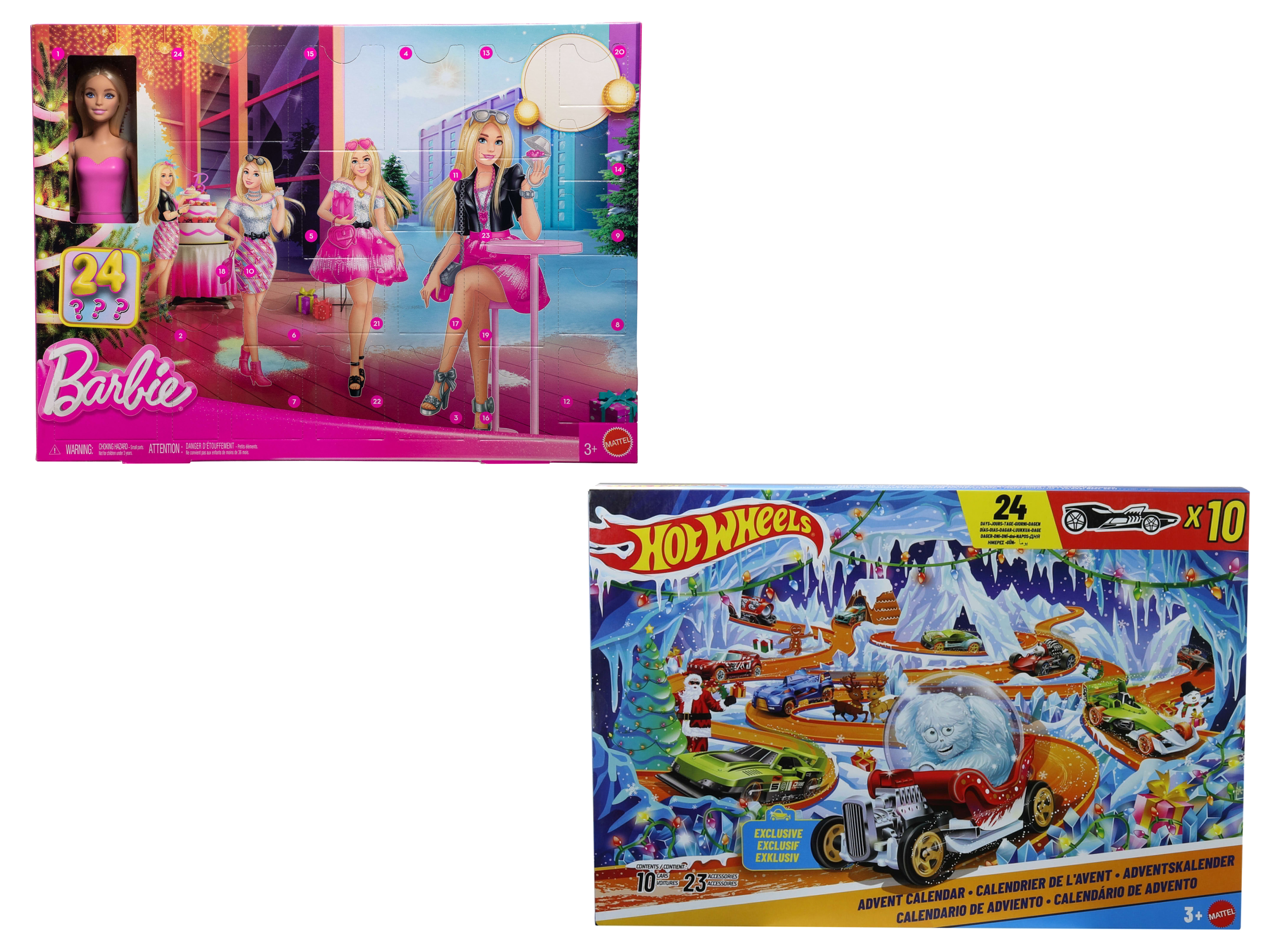 MATTEL Kalendarz adwentowy Kinder »Barbie / Hot Wheels«