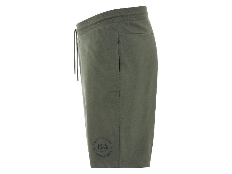 Szorty Surf Rider w kolorze oliwkowym, letni styl.