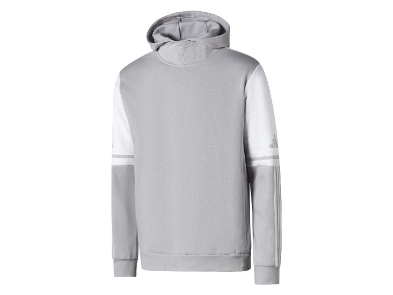 Szara bluza z kapturem Adidas w nowoczesnym stylu.