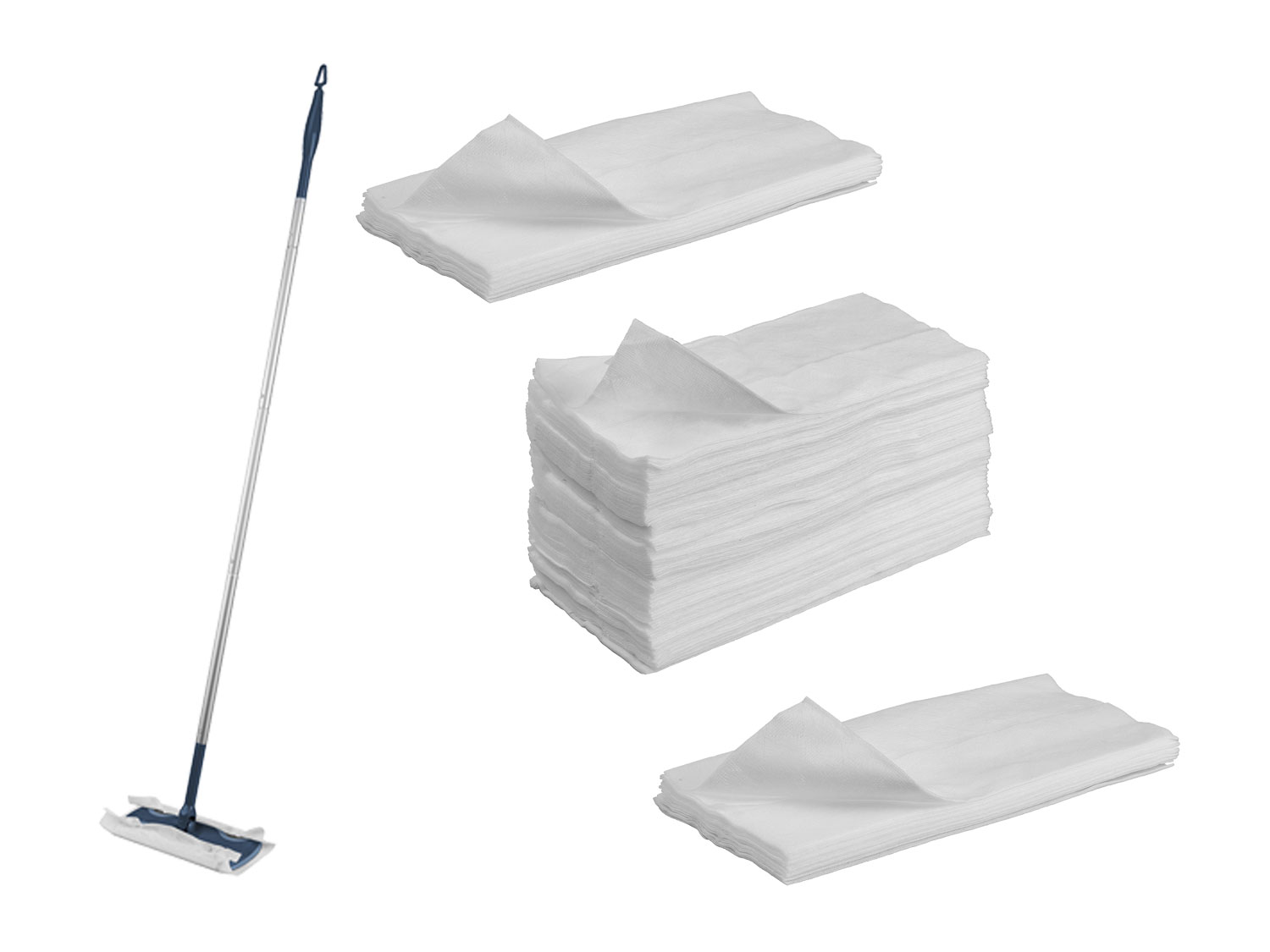 EleganceInLiving Mop do podłogi z jednorazowymi szmatkami do kurzu / Jednorazowe szmatki do kurzu