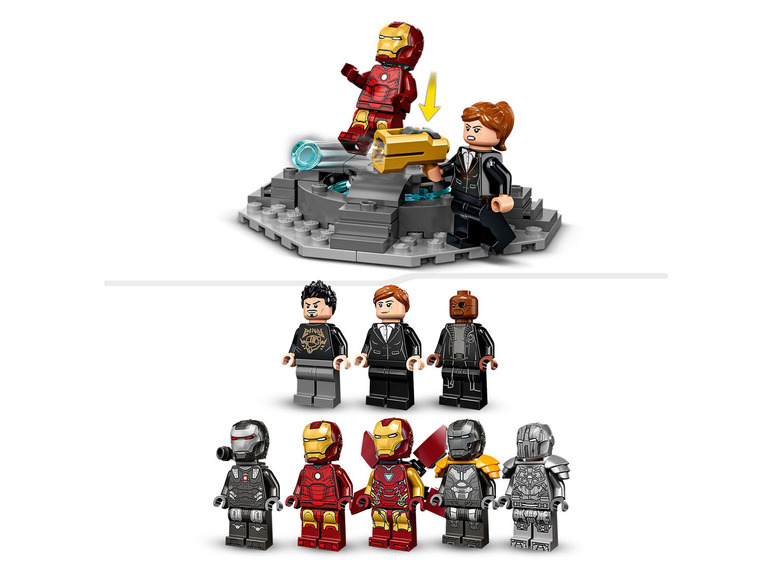 Pełny ekran: LEGO® Marvel Super Heroes 76216 Zbrojownia Iron Mana - zdjęcie 6