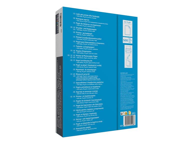 Karton papieru do drukarek i kserokopiarek, 75 g/m², 5 ryz po 500 arkuszy