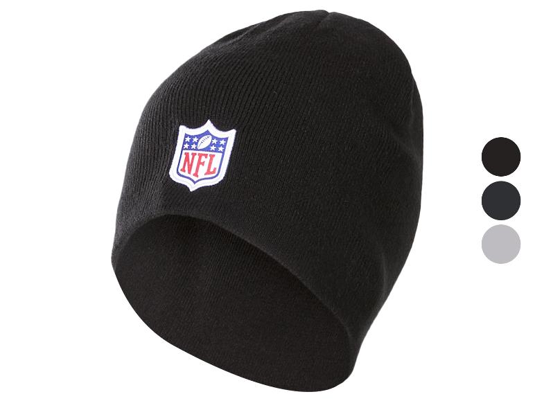 Czarna czapka NFL z logo i próbkami kolorów