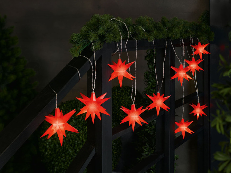 Pełny ekran: LIVARNO home Girlanda świetlna Gwiazdy 3D, 10 LED - zdjęcie 7