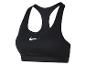 Czarny sportowy biustonosz Nike.