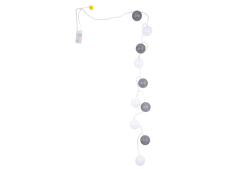 Pełny ekran: LIVARNO home Dekoracyjny łańcuch świetlny LED cotton balls - zdjęcie 3