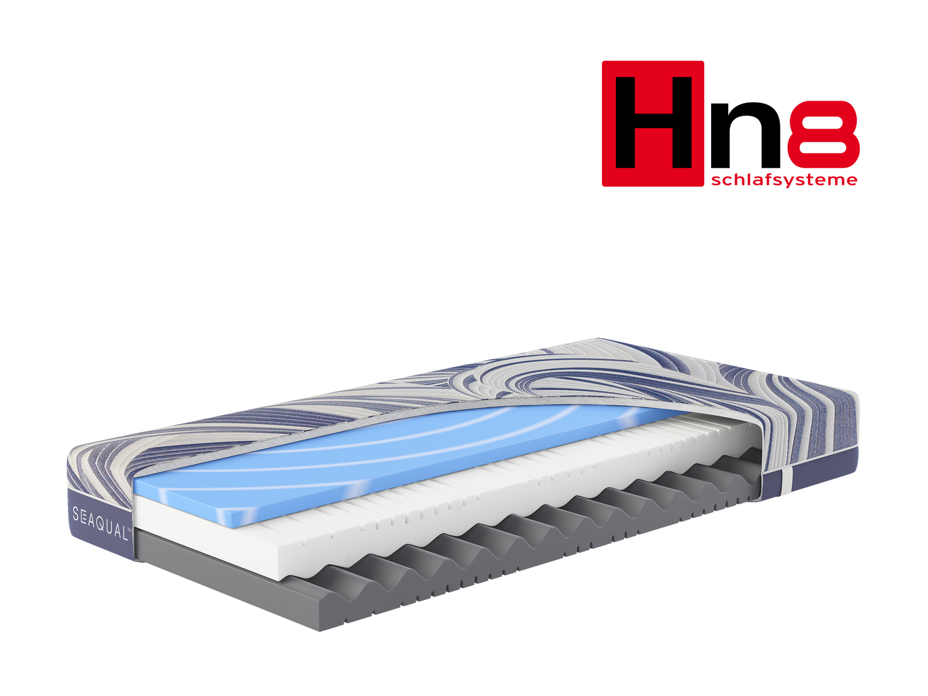 Hn8 Schlafsysteme Materac z pianki komfortowej 7-strefowy Ocean Clean KS