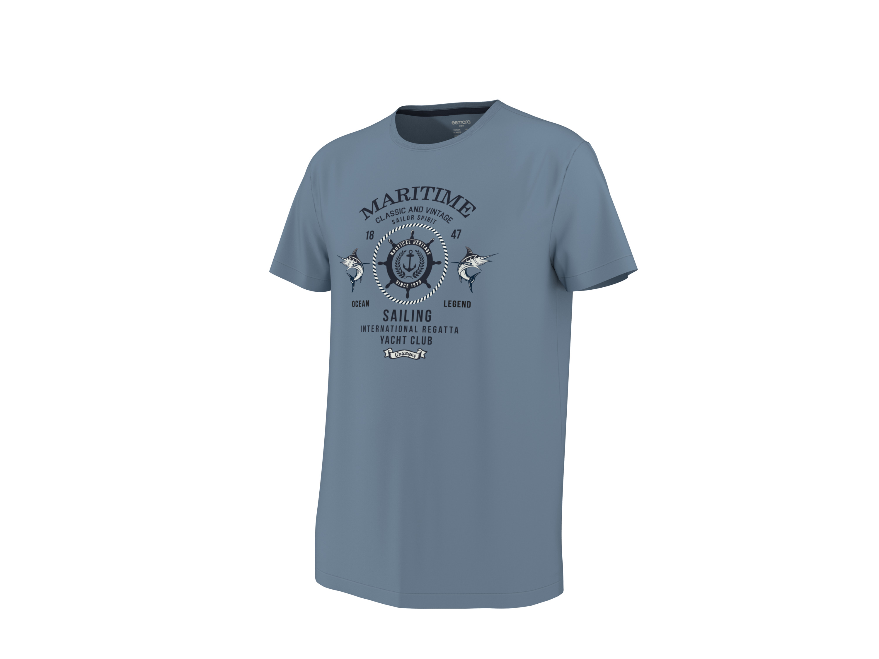 esmara Men T-shirt męski z bawełny 