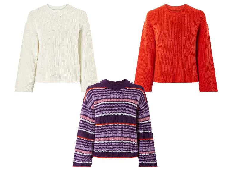 Sweter dzianinowy damski