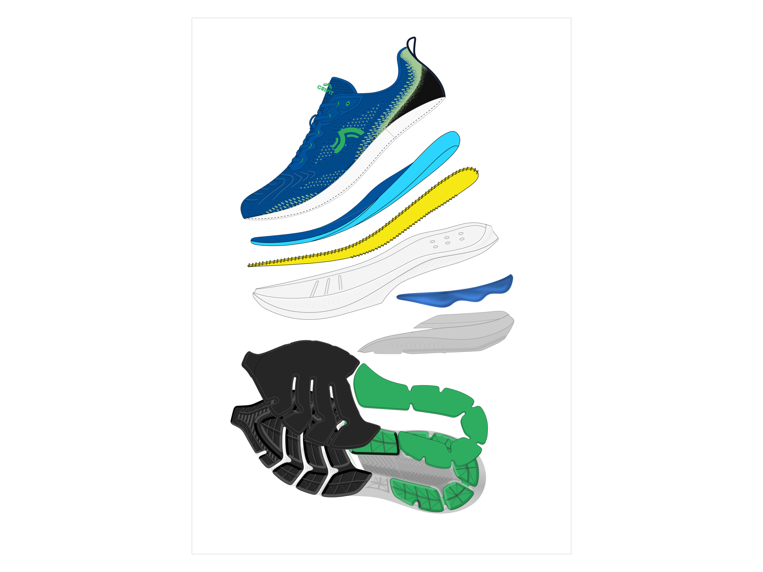 CRIVIT Buty do biegania męskie - 9