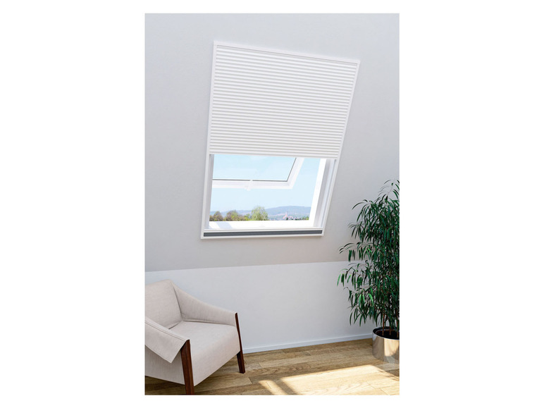 Pełny ekran: LIVARNO home Roleta plisowana na okno dachowe, 110 x 160 cm - zdjęcie 2