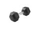 Czarny hantel Crivit o wadze 17,5 kg.