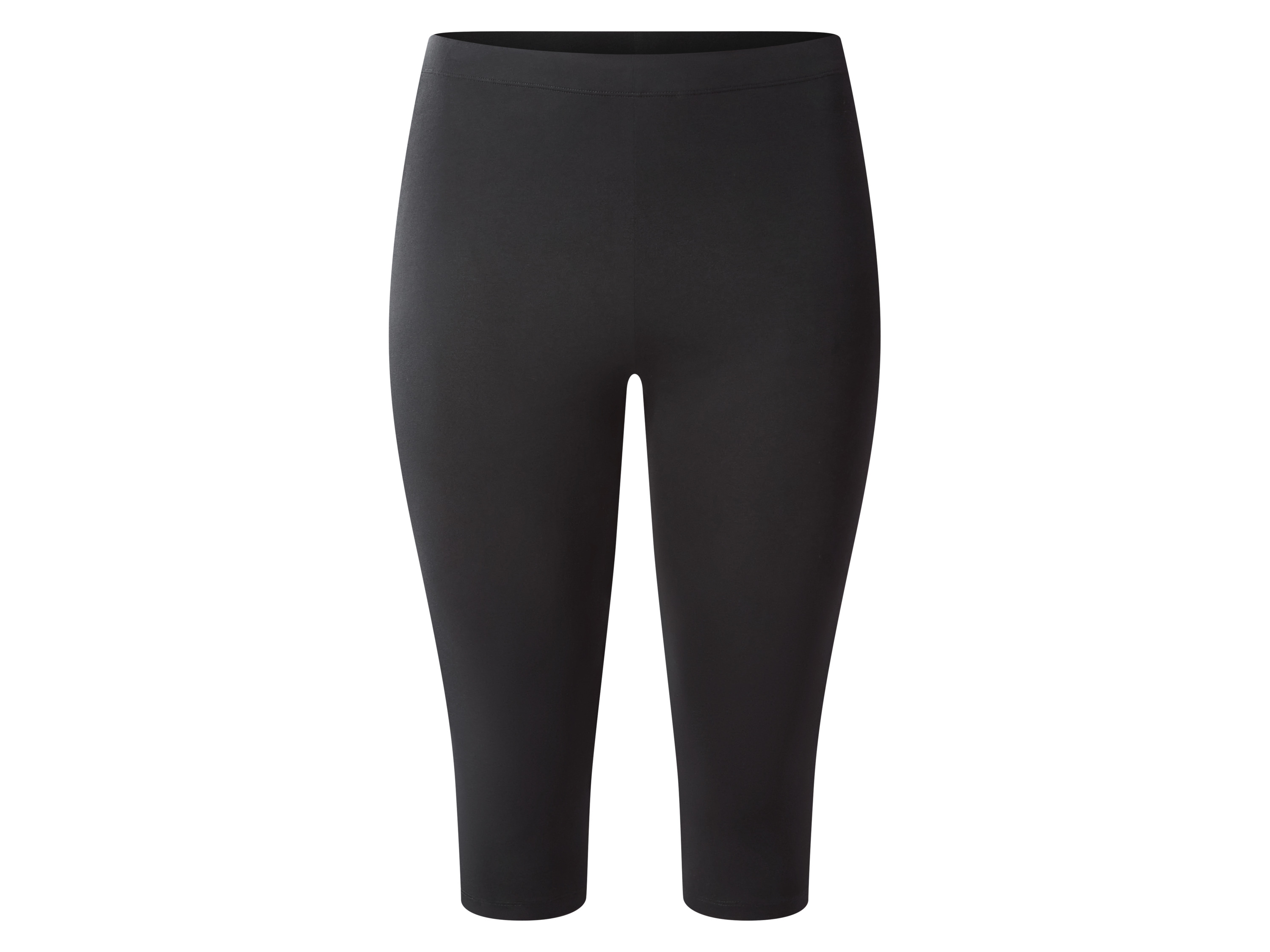 esmara® Legginsy 3/4 damskie z bawełną (Czarny, L(44/46))