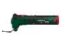 Akumulatorowe narzędzie wielofunkcyjne Parkside z brzeszczotem.