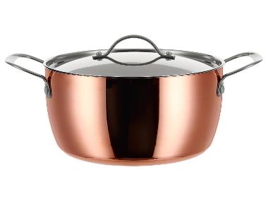 SILVERCREST® Garnek z powłoką miedzianą z pokrywką, Ø 24 cm