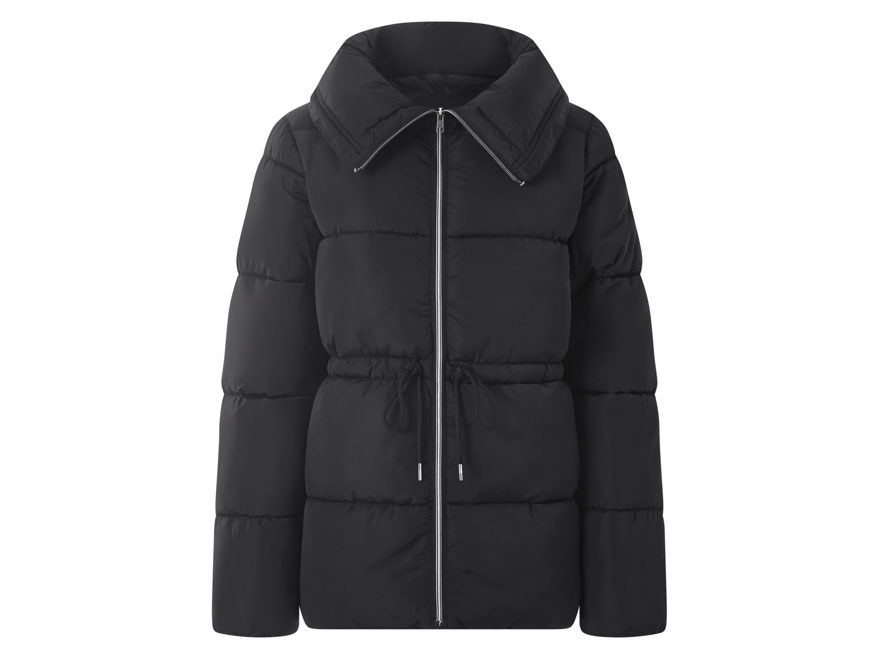 ESMARA® Damska kurtka pikowana premium (Czarny, XL(48/50))