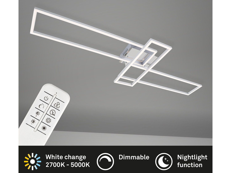 Pełny ekran: Briloner Lampa sufitowa LED z pilotem, 1 sztuka - zdjęcie 23