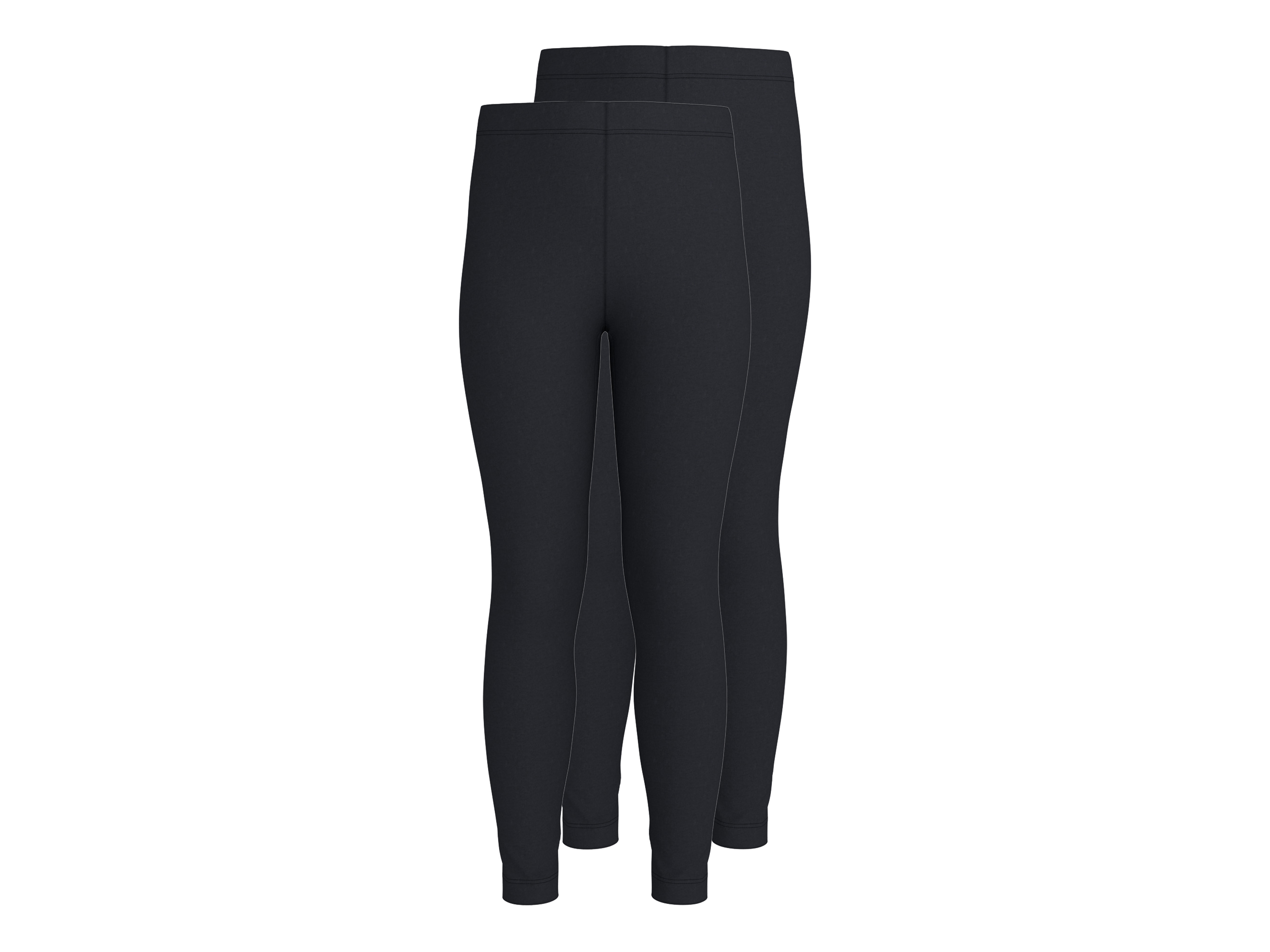 ESMARA KIDS Legginsy termiczne dziecięce, 2 pary (Czarny, 158/164)