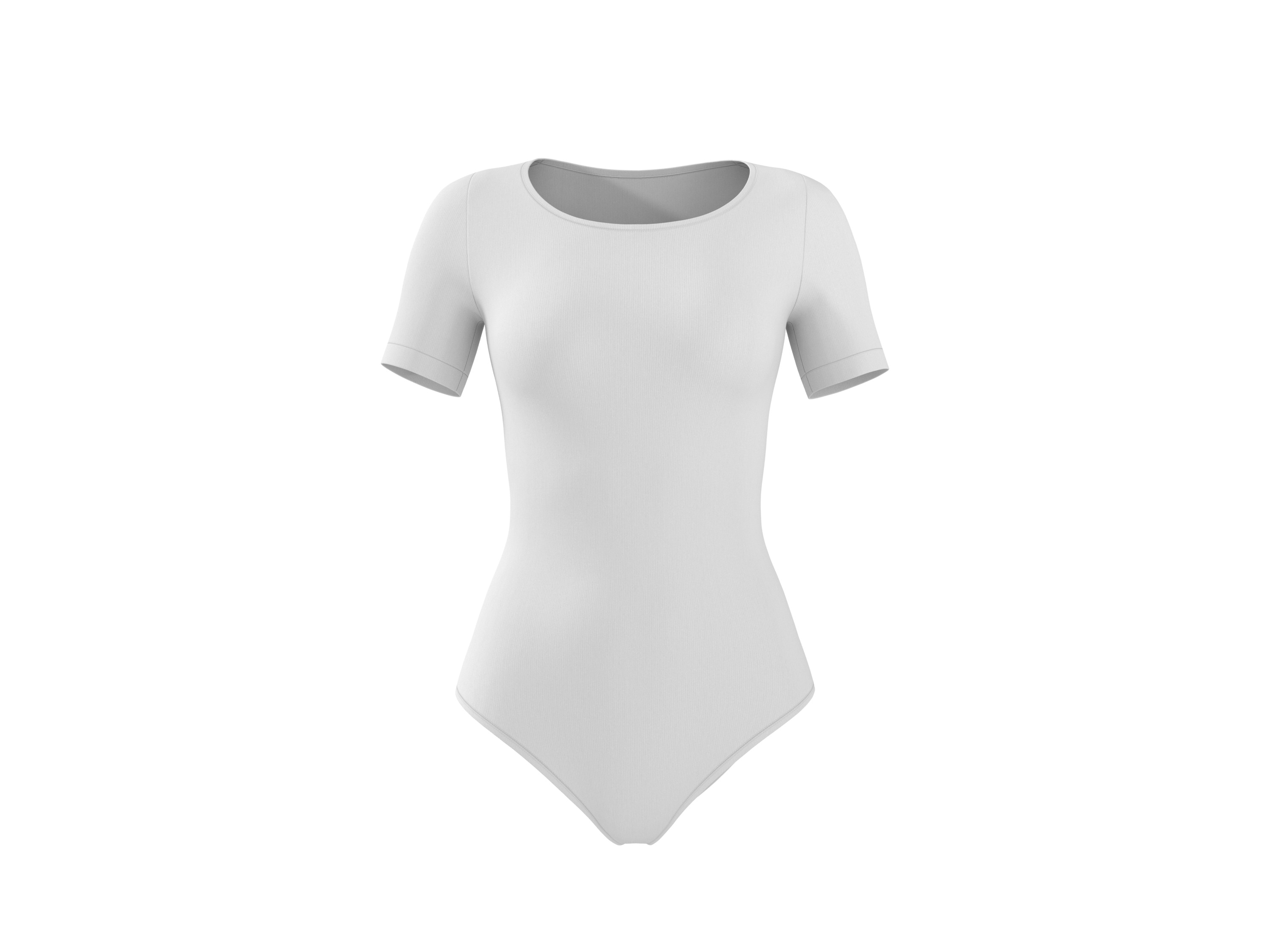 ESMARA® Body modelujące soft z krótkim rękawem damskie (biała, L(44/46))