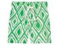Dziecięce spodenki w zielono-biały geometryczny wzór.