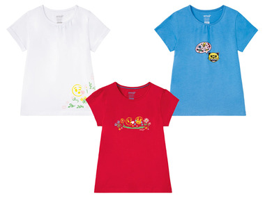 T-shirt dziewczęcy z biobawełny, z kolekcji Emoji, 1 sztuka