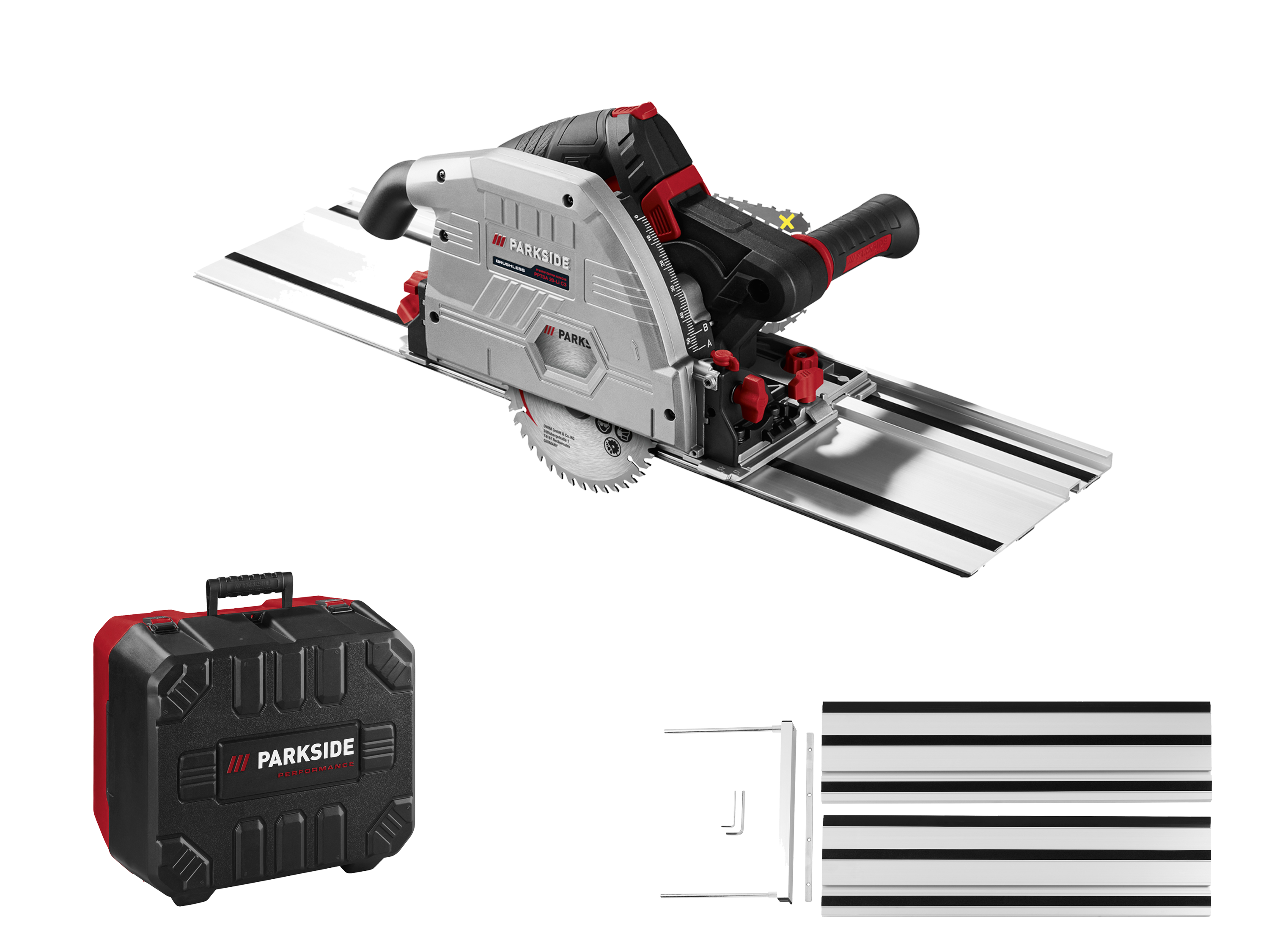 PARKSIDE PERFORMANCE® Akumulatorowa zagłębiarka 20 V PPTSA 20-Li C3 (bez akumulatora i ładowarki)