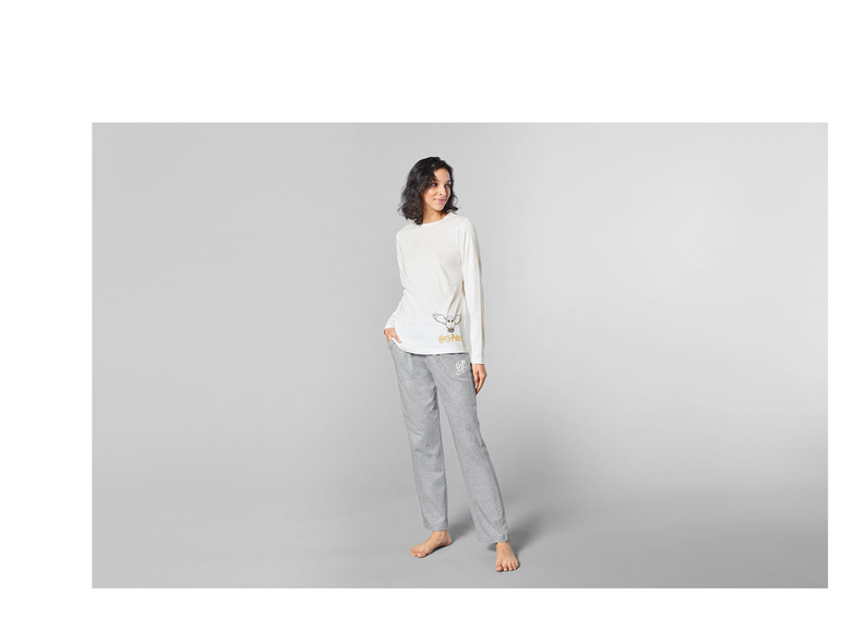Pełny ekran: Piżama damska z bawełną (bluzka + spodnie) - zdjęcie 3