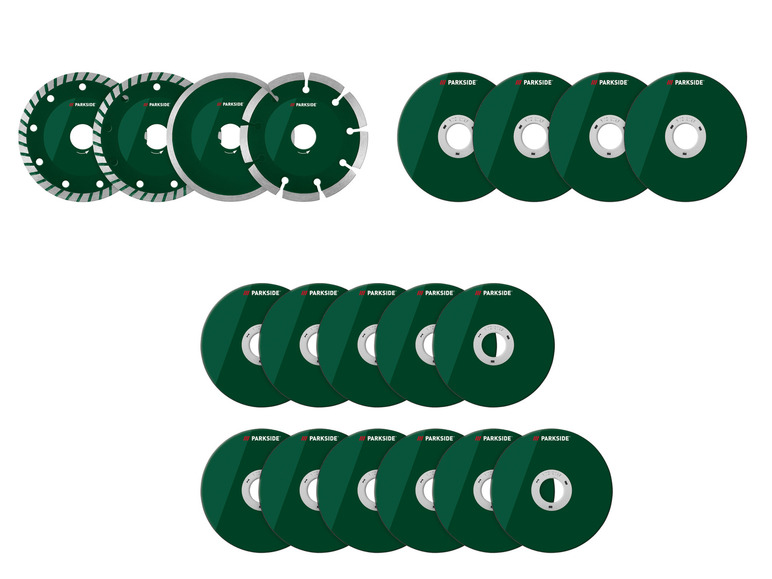 Tarcze Parkside do szlifowania i cięcia.