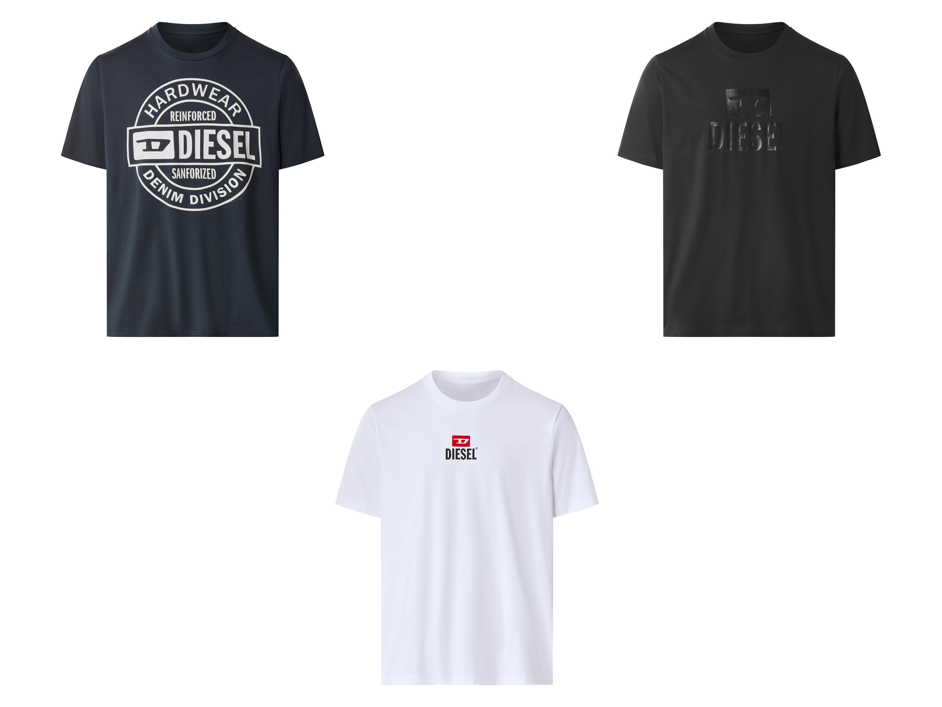 DIESEL T-shirt męski z bawełny