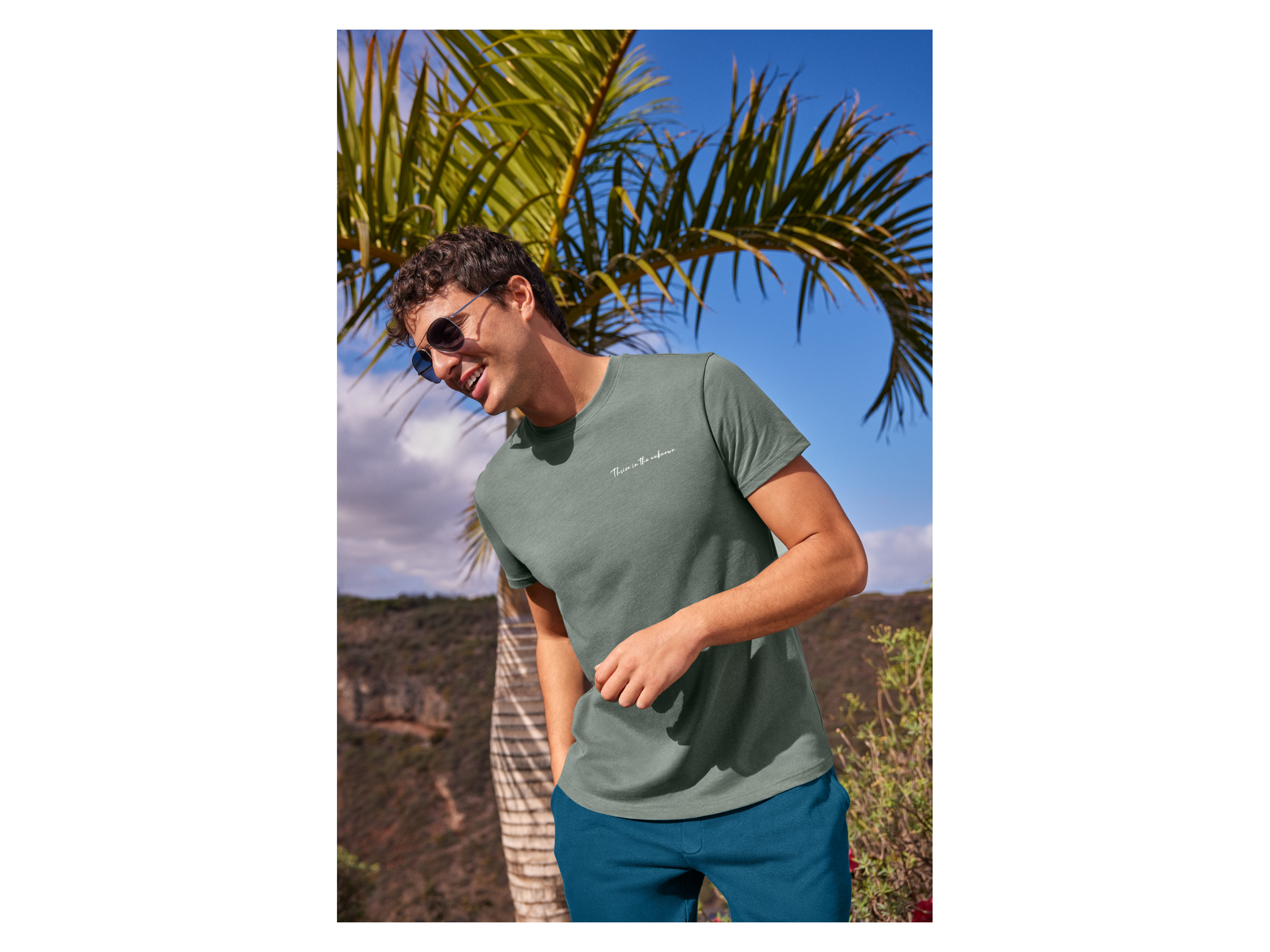 esmara Men T-shirt męski z bawełny