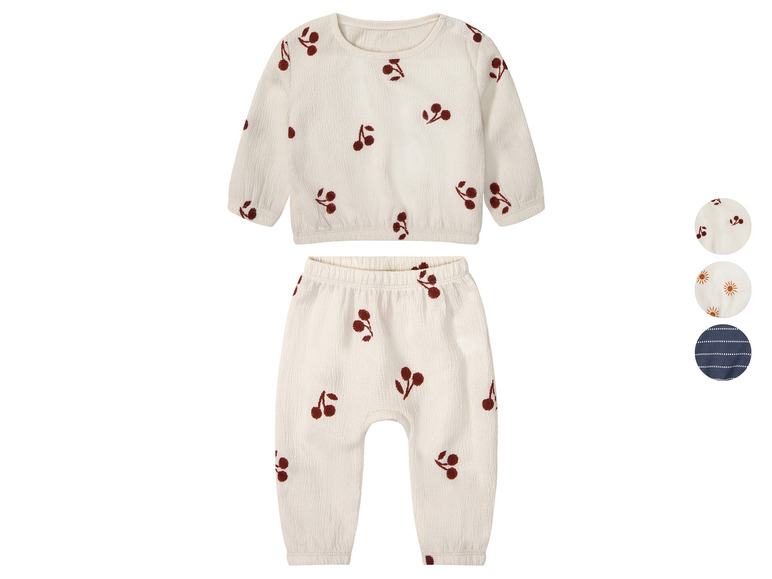 Pełny ekran: lupilu® Komplet niemowlęcy z nadrukiem tekstylnym (koszulka + spodnie) - zdjęcie 1